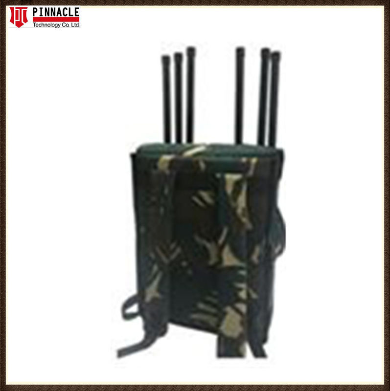 Manpack FPV Anti Drone Jamme 300-6000MHz UAS Signal Blocker สําหรับการขัดขวางสัญญาณ FPV จากระยะไกล