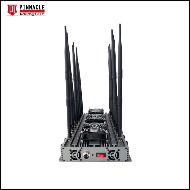 16 แอนเทนนา WIFI ระยะไกล Lojack Jammer โทรศัพท์มือถือ Blocker สําหรับสํานักงาน 120W