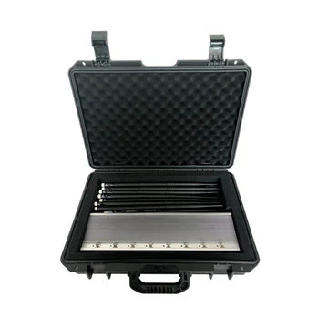 แรง 8 แอนเทนนา จอมเมอร์ล็อกก์ GPS WiFi VHF UHF โทรศัพท์มือถือและ Wifi blocker 80W 0