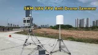 ประเภทคงที่กลางแจ้ง UAV FPV โดรนตรวจจับ Anti Drone JAMMER